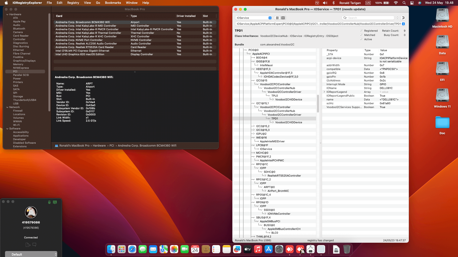Dell Latitude 7490 3rd Touchscreen [KabyLake R + Intel UHD 620 + I2C]   OpenCore 1